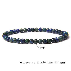 Blue Phoenix Stone Natural Gemstone Stretchy Beaded Bracelet Jewelry NWT